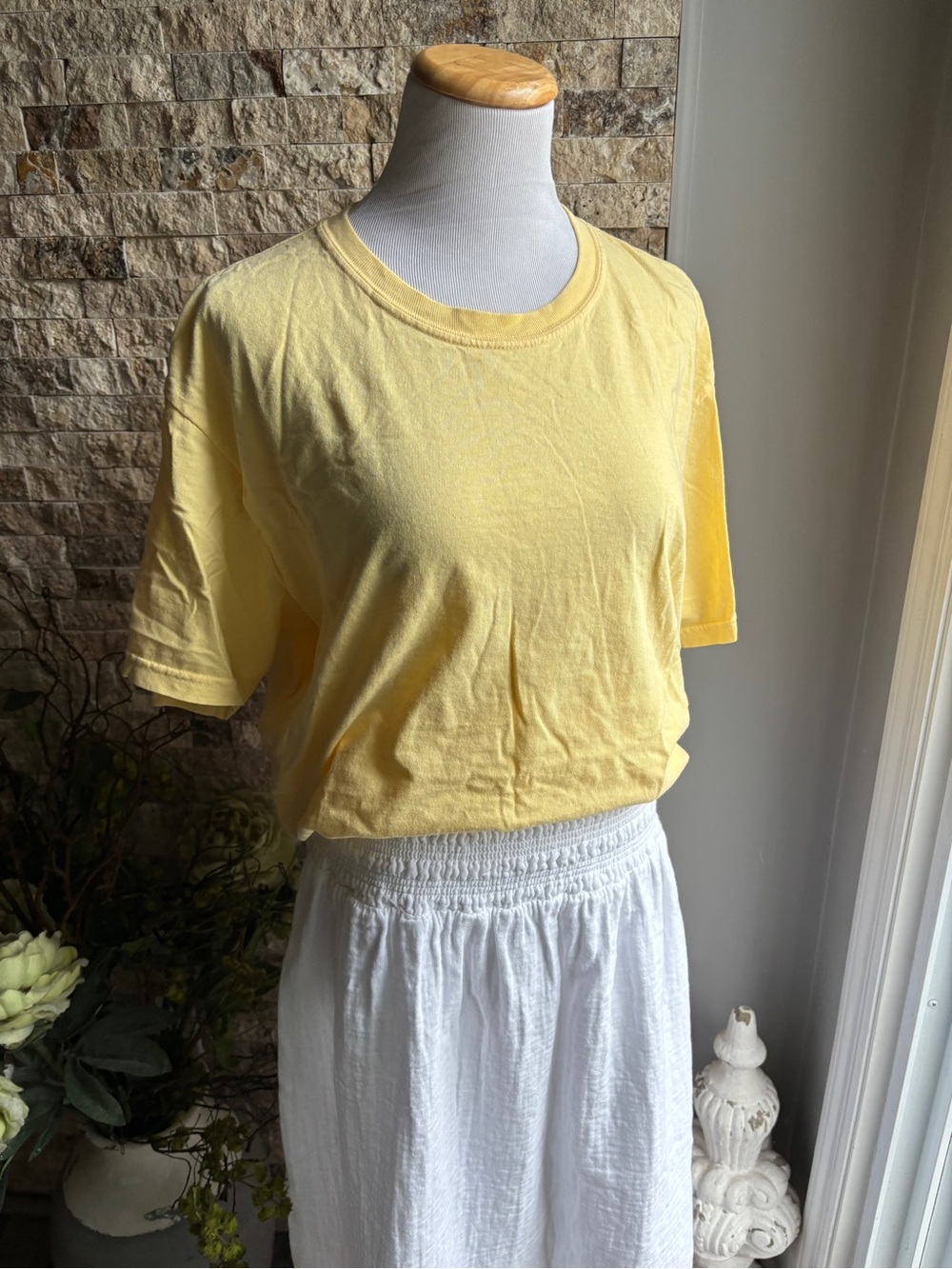 Comfort Colors Soft Butter Yellow Short Sleeve Crew Tee